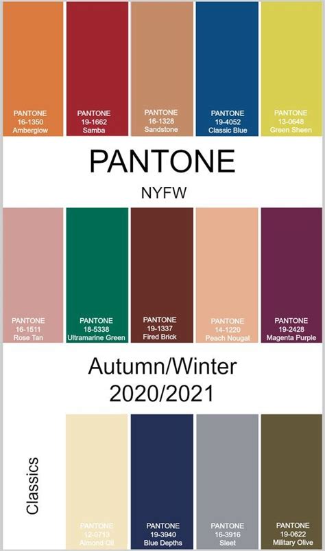 Modekleuren herfst/winter 2020-2021 | Zomer modetrends, Herfst ...
