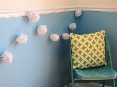 Tissue Paper Pom Pom Garland