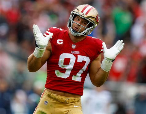 49ers' star Nick Bosa ruled out with groin injury early in 2nd half