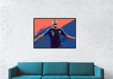 Kylian Mbappe Celebration Poster High-resolution Digital - Etsy