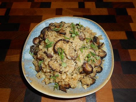 Keto Cauliflower Mushroom Quinoa - Diabetic Chef's Recipes