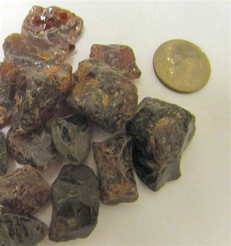 - Rough Almandine Garnet Pieces #RAL