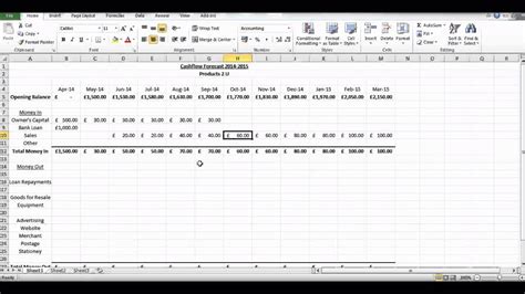 dentrodabiblia: cash flow chart excel