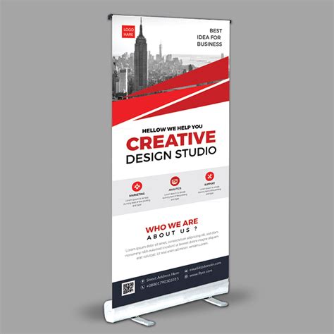 Creative Roll-Up Banner Design Template 001971 - Template Catalog