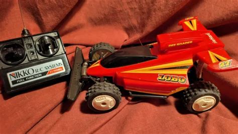 OLD VINTAGE NIKKO Dune Buggy Lobo Mini 1990 RC Race Car Remote Control Works $39.99 - PicClick