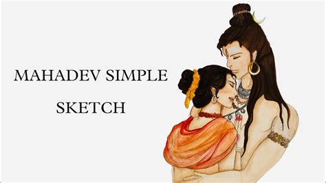 How To Draw Lord Shiva And Parvati Sketch In A Simple Way || Step by ...