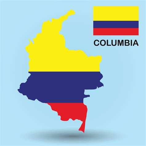 Columbia Map and Flag Background 5933359 Vector Art at Vecteezy