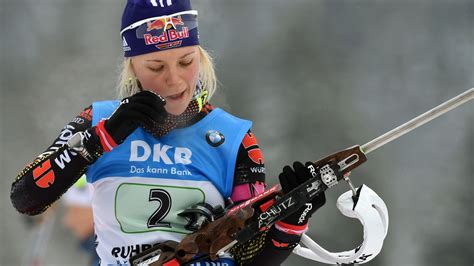 Biathletin Miriam Neureuther sollte für Profi-Sport abnehmen