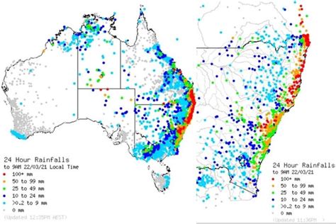 Australia floods map: Where flooding has hit NSW and latest weather ...