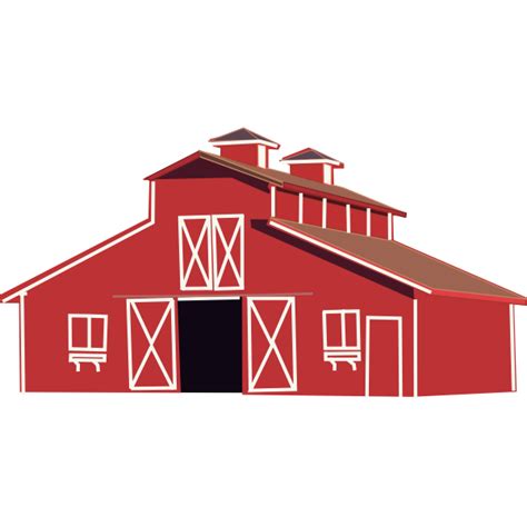 Farm house vector clip art | Free SVG