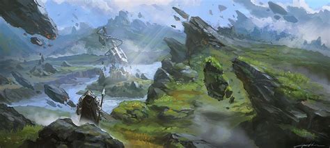 Fortress | Environment concept art, Environmental art, Fantasy landscape