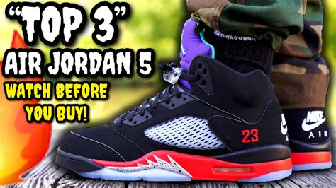 Air Jordan 5 Top 3 REVIEW & ON FEET! WATCH BEFORE You BUY! Worth 200? - YouTube