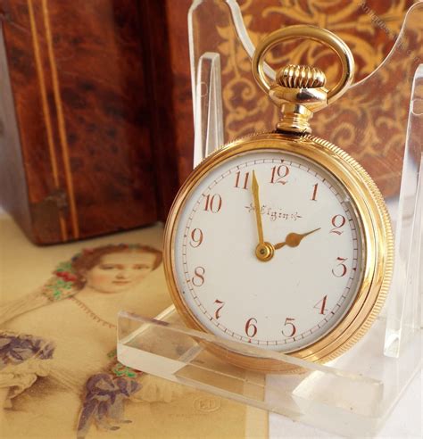 Antiques Atlas - A Ladies Antique Elgin Fob Watch.