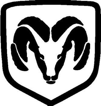 Dodge Ram Head, Vinyl cut decal