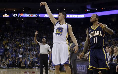 Klay Thompson scores 60 points in 3 quarters, Golden State Warriors rout Indiana Pacers 142-106 ...