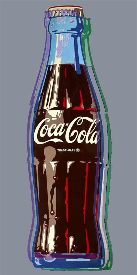 Coca-Cola Bottle Warhol Soup, Painting by Tony Rubino | Artmajeur