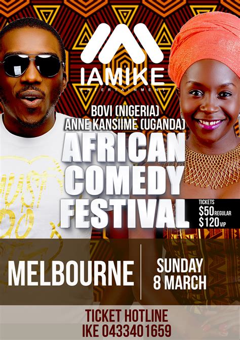 Tickets for AFRICAN COMEDY FESTIVAL MELBOURNE in ARDEER from Ticketbooth