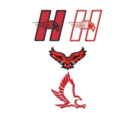 Pin on Hartford Hawks logo machine embroidery design for instant download