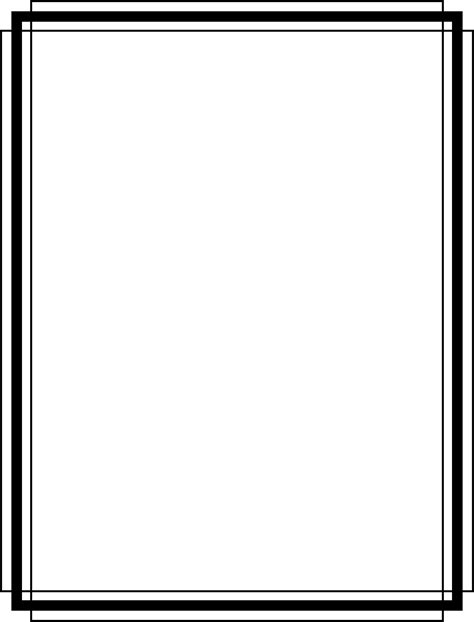 Border 6 by @Arvin61r58, simple black and white border, on @openclipart | Page borders design ...