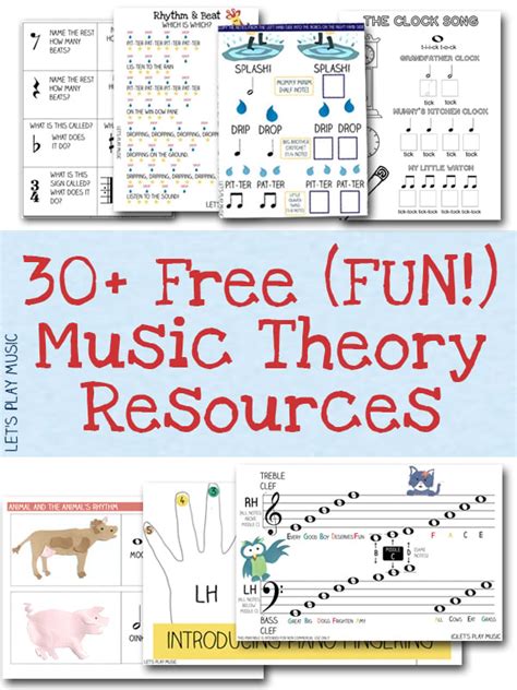 Music Theory Worksheet & Rhythm Game Round Up - Let's Play Music