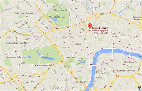 Where is Russell Square on map London