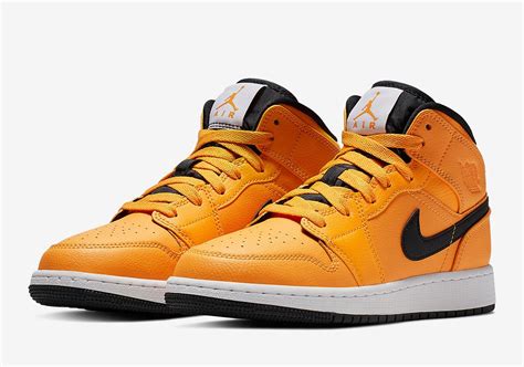 The Air Jordan 1 Mid Gets A Full Bright Taxi Yellow - SneakerNews.com ...