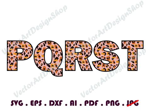 Leopard Font SVG 1 Leopard Print Svg Font for Cricut - Etsy