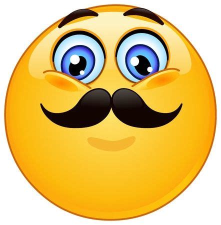 Mustache Smiley | Smiley emoji, Funny emoticons, Smiley