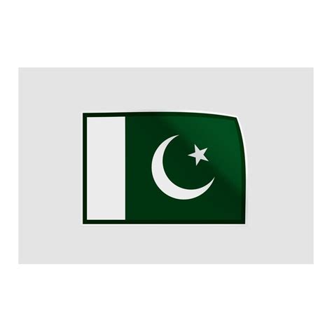 Pakistan Flag Style 4 Sticker - DecalsHouse