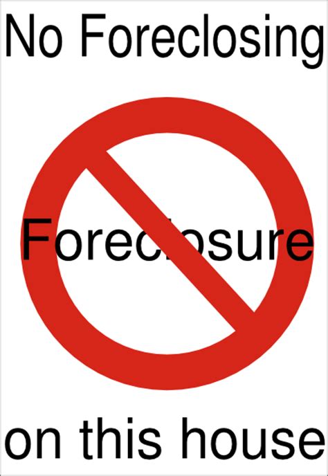 No Foreclosure Sign Clip Art at Clker.com - vector clip art online ...