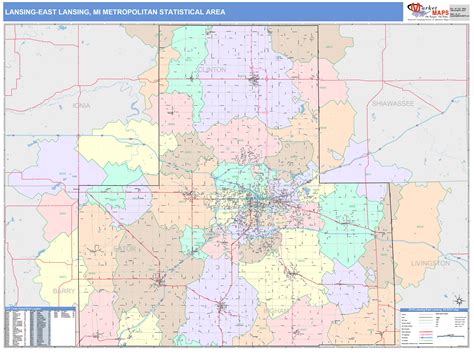 Lansing Zip Code Map - Ireland Map