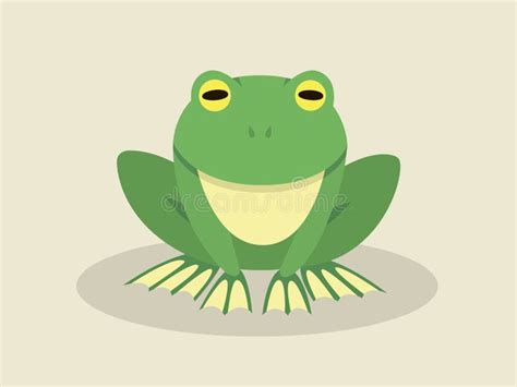 Sitting Frog stock vector. Illustration of smiling, design - 52570864