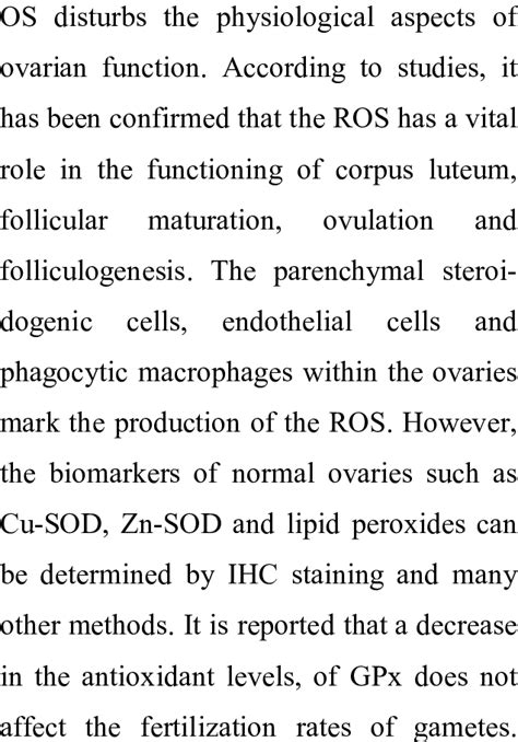 19]. Various studies confirm presence of ROS and various antioxidant... | Download Scientific ...