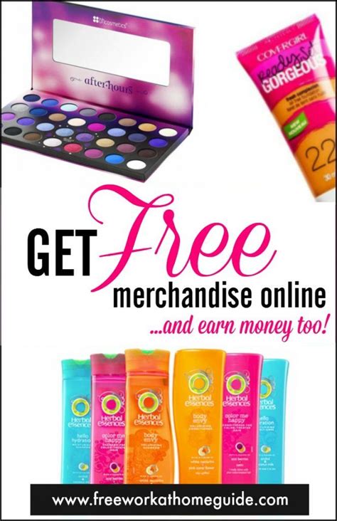 How to Get Free Merchandise Online | Free Work at Home Guide | Passives ...