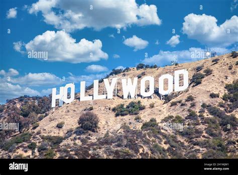 LOS ANGELES, USA - CIRCA AUGUST 2020: Hollywood sign in Los Angeles on ...