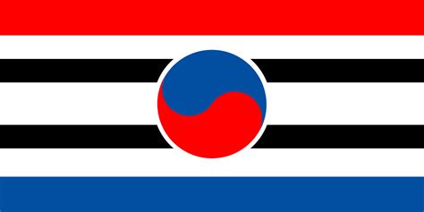 My take on the flag of a Unified Korea : r/vexillology