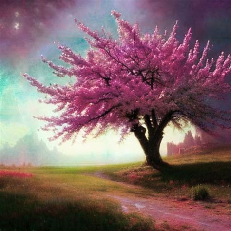 ArtStation - Pink tree