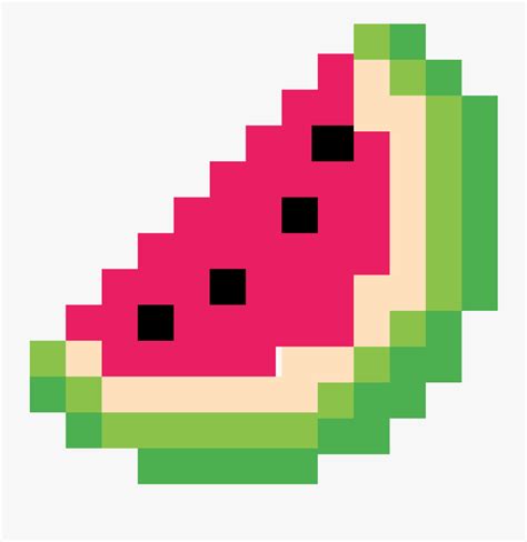 Minecraft Clipart , Png Download - Watermelon Pixel Art , Free Transparent Clipart - ClipartKey