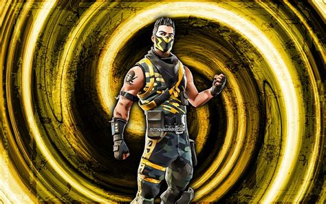 Vice, yellow grunge background, Fortnite, vortex, Fortnite characters, Vice Skin, Fortnite ...