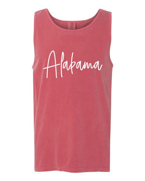 Alabama Roll Tide Comfort Colors Heavyweight Tank - Etsy