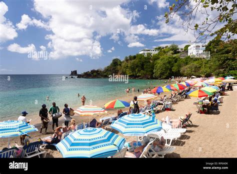 Villa Beach, St George, Saint Vincent and the Grenadines, Lesser Antilles, Caribbean Stock Photo ...