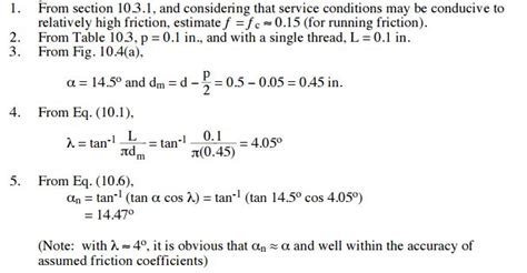 (Solved) - A special C-clamp uses a 0.5- in.-diameter Acme thread and a ...