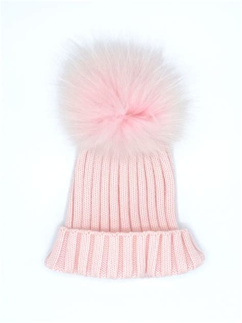 Pink Pom Wool Hat - Monday's Child