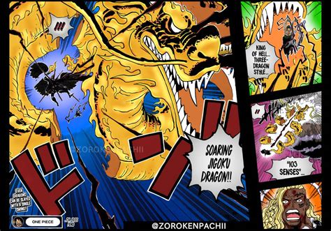 Zoro vs King - One Piece Manga 1035 - Manga Color by zorokenpachii on ...