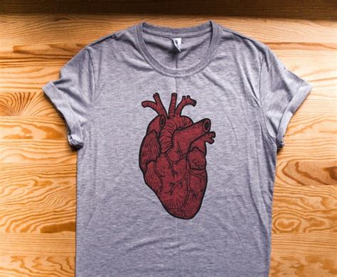 Heart shirt / Heart t shirt / Human heart shirt / Heart shirts | Etsy