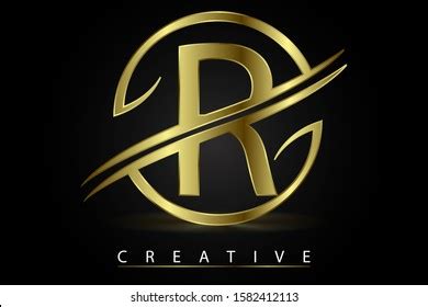 Golden Letter Logo Design Vector Illustration Stock Vector (Royalty ...