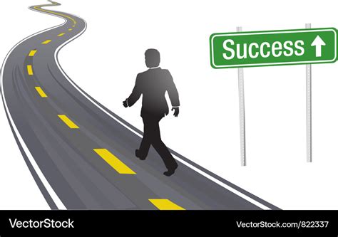 Road to success Royalty Free Vector Image - VectorStock