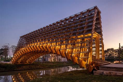 This New Bridge Shows Off Its Complex Wood Structure - ᐅ International Architecture & Design ...