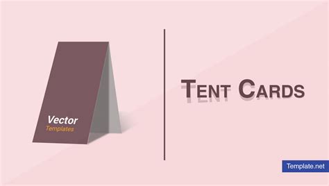 Tent Name Card Template Word