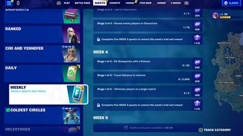 Fortnite Chapter 4 Season 3 – How to Complete Week 4 Quests